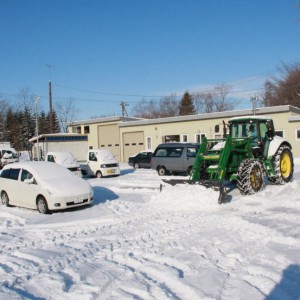 除雪作業　荒木靖