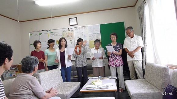 豊里から雄物川に交流に来ていた女性陣が大潟実顕地に参観に来られました[7/4]