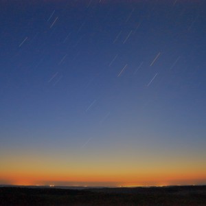 夜明け前の東の空