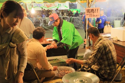 上風連祭り　煮卵の店