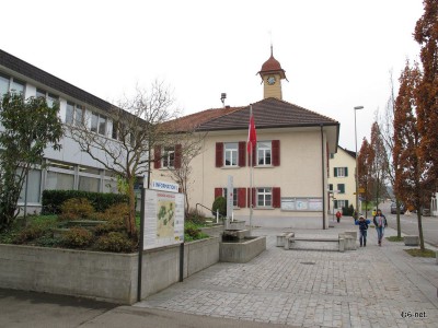 村役場と時計台