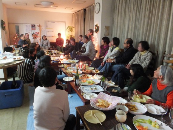 多摩でのクリスマス会の風景