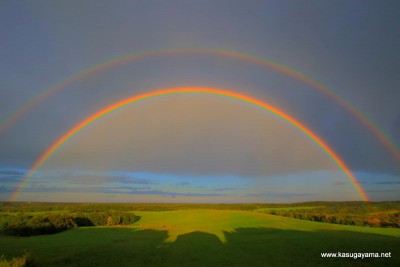 牧場の虹