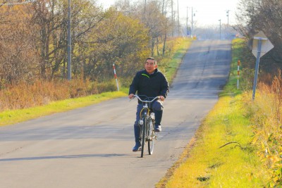 自転車通勤の金谷さん