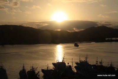 気仙沼の夜明け