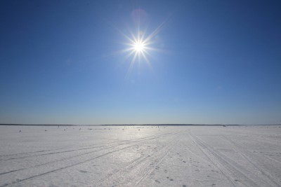 風連湖の太陽