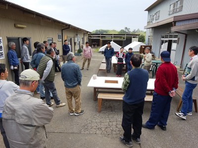 17日朝・会場準備打ち合わせ