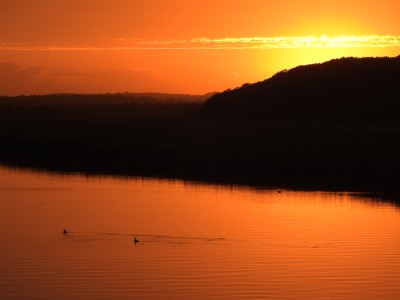 ヤウシュベツ川夕景