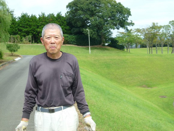 池内道明（75）緑地公園の芝刈りは2日に1回