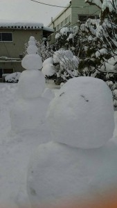 美里　謎の雪だるま