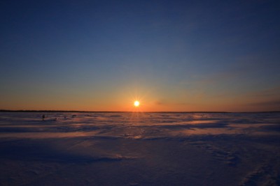 風連湖の日の出