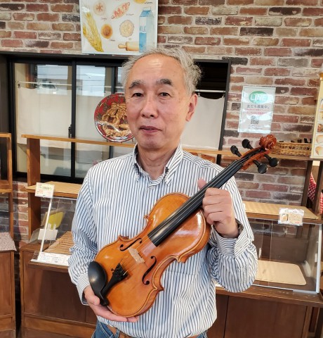 島田さんが製作したバイオリン