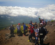 高校生富士山登山