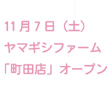 ヤマギシファーム「町田店」オープンのお知らせ