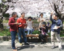 名古屋供給所に行って花見をしました