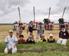 今年の稲刈り、スタートしました！