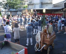 地域の氏神様の神輿が多摩供給所にやってきた！